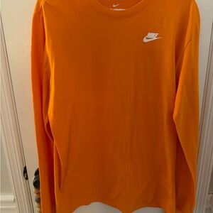 Nike Bright Orange Tee with White Logo